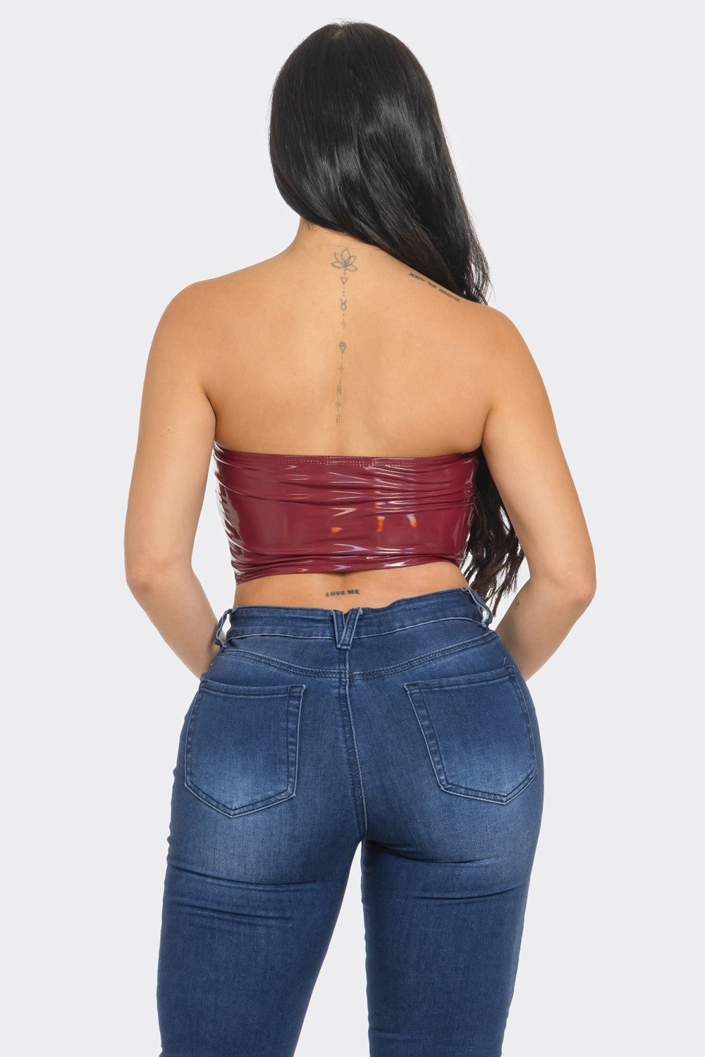 Siren corset top (wine red)