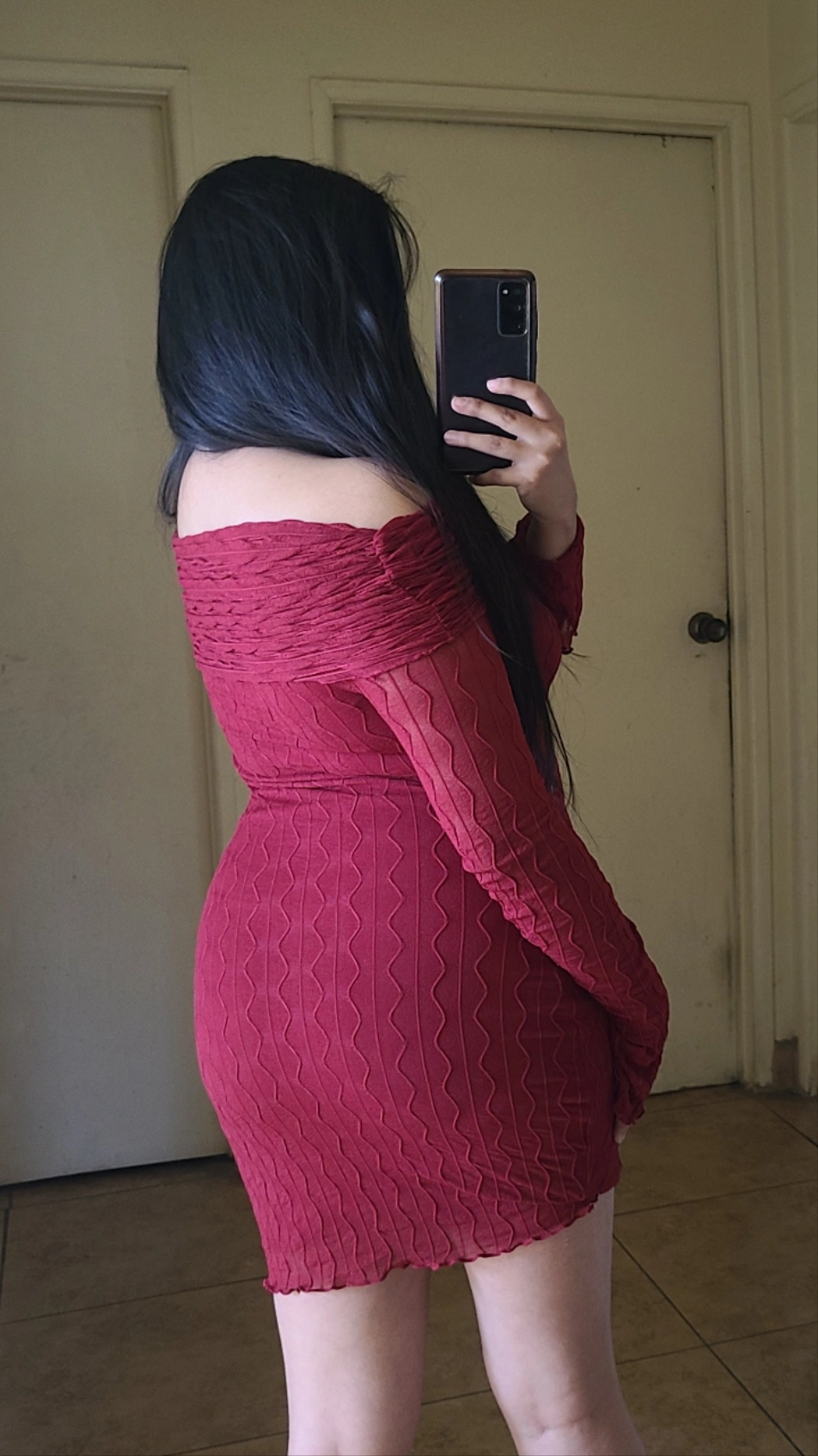 Eternal elegant dress (Burgundy)