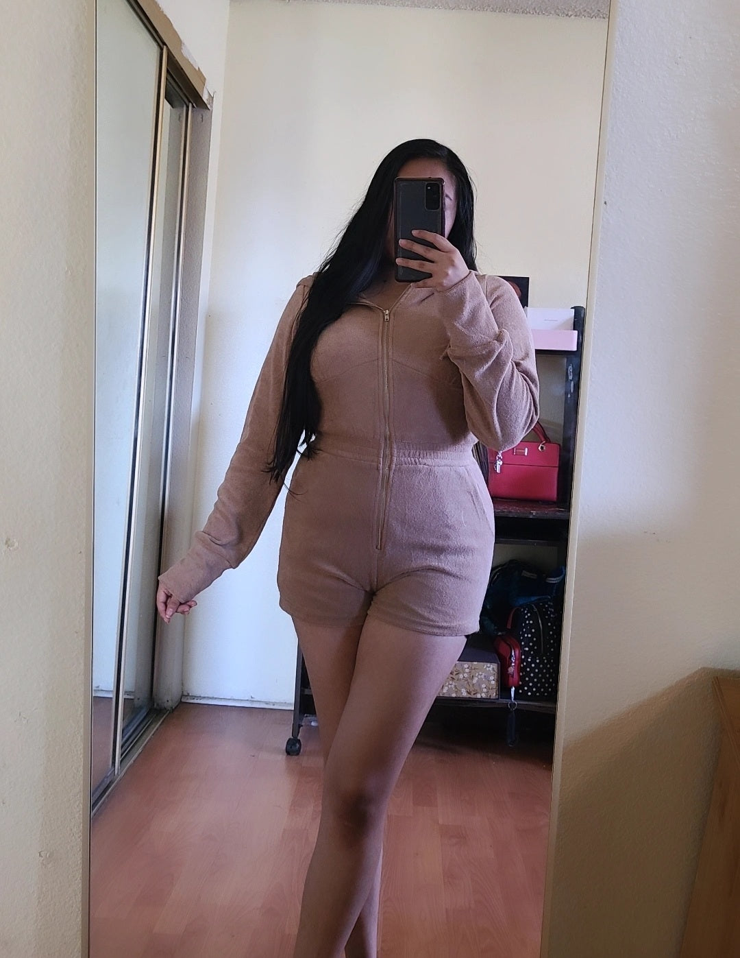 Sweet Dreams Romper (Taupe)
