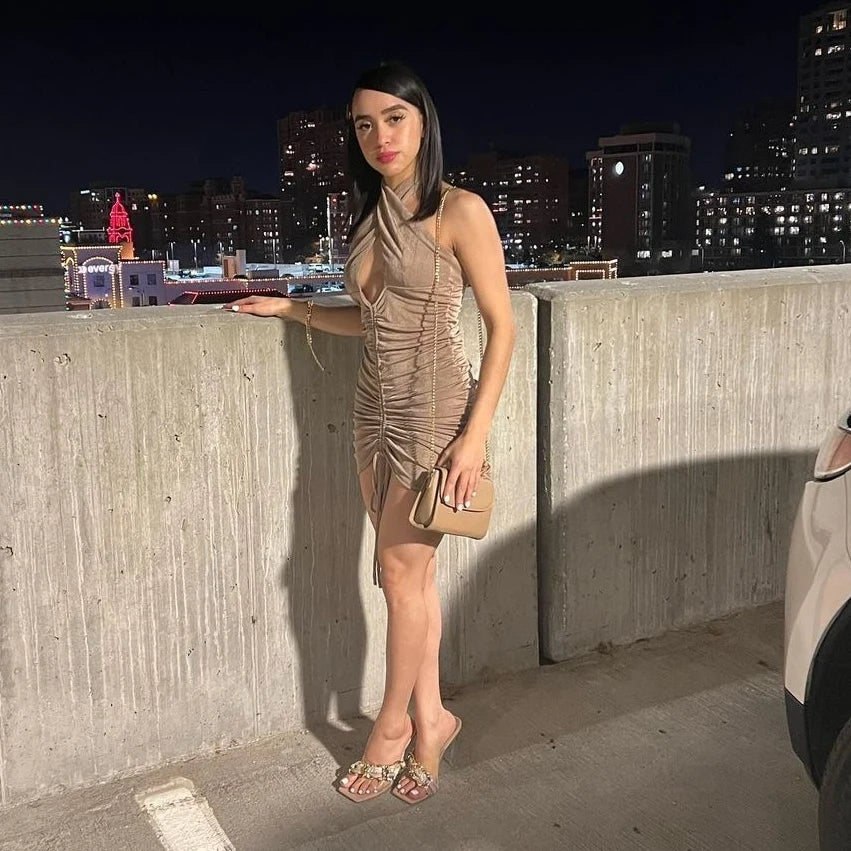 Lady boss cutout dress