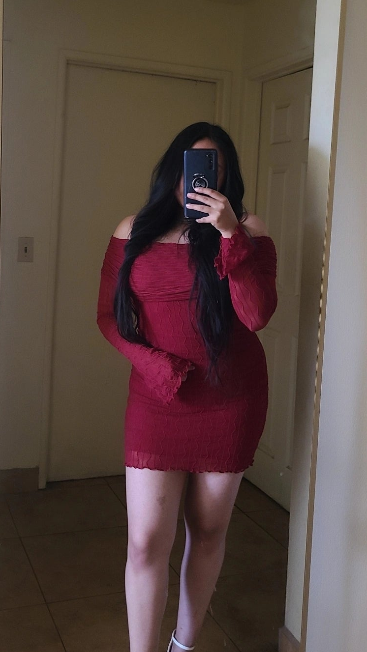 Eternal elegant dress (Burgundy)