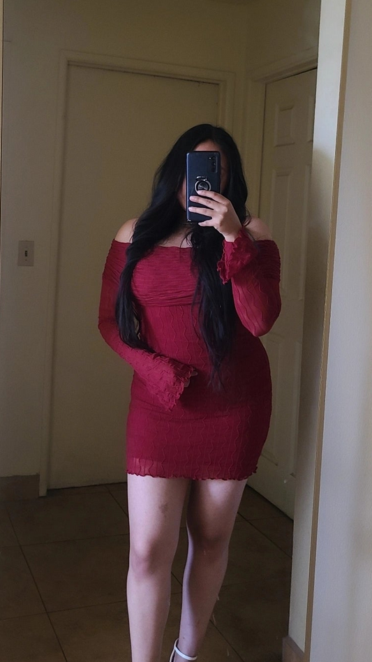 Eternal elegant dress (Burgundy)